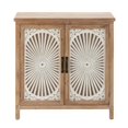 thumbnail image 1 of LuxenHome WHIF1492 Armoire de Rangement en Bois Naturel de Ferme, 1 of 1