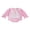 Pink, variant on Cenuakty Girls Romper, Long Sleeve Crew Neck Embroidery Letters Fall Bodysuit
