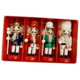 thumbnail image 2 of FVDPWYE Set of 4 Wooden Christmas Nutcracker Handcrafted Sturdy for Table Display Lightweight Xmas Gift Collection Desktop Decoration Multi Color 10cm, 2 of 9