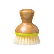 Full Circle Bubble up Bamboo & Recycled Plastic Cleaning Dish Brush - Non-Stick Cookware Safe - Green
