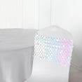 thumbnail image 4 of BalsaCircle 5 Iridescent Blue 10" Big Payette Sequined Chair Sashes Party, 4 of 8