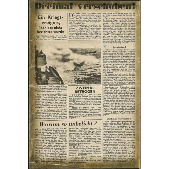 24"x36" Gallery Poster, 1941 07 09 Royal Air Force, Luftpost No. 08, S. 2