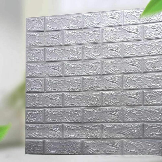 10 pegatinas de pared de ladrillo de azulejo 3D, papel pintado autoadhesivo de tablero de espuma impermeable, pegatinas de pared de ladrillo 3D, papel pintado extraíble de espuma de polietileno