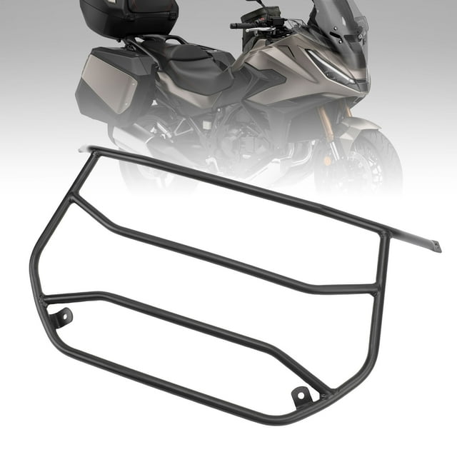 Motorcycle Tail Box Carrier, Motorcycle Rear Top Case Carrier Carbon Steel Wear Resist Extra Storage Space for Luggage Support