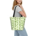 thumbnail image 2 of Uemuo Bamboo Stems And Leaves Print Tote Bags for Women,Large Capacity Corduroy Bag,Reusable Grocery Shoulder Bag,Beach Tote with Zipper Closure, Daily Essentials, 2 of 7