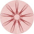 thumbnail image 1 of Ahgly Company Indoor Square Patterned Pastel Red Pink Area Rugs, 3' Square, 1 of 1
