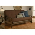 thumbnail image 2 of Pemberly Row Frame with Linen Fabric Mattress in Cocoa Brown and Walnut, 2 of 3