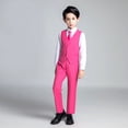 thumbnail image 2 of Lycody Boys Suit for Kids Tuxedo Wedding Ring Bearer Outfit Boy Formal Suits 5 Piece Slim Fit Dresswear Suit Set, 2 of 7