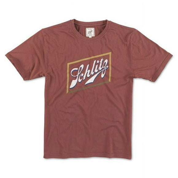 Schlitz 49854-L Schlitz Beer Red Mens Logo T-Shirt - Large