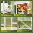 thumbnail image 4 of Amadwell 39.4" Large Bakers Rack, 6-Tier Microwave Stand with Power Outlets, Kitchen Shelf with Wire Basket, 4 of 8