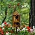 thumbnail image 5 of Bird Courtyard Metal Birdhouse on Stake Hanging Bath for outside Hummingbird Perches for Outdoors Hummingbird Nesting Heated Birdbath with Thermostat Hummingbird Swings And Perches, 5 of 7