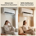 thumbnail image 5 of Adjustable AC Air Flow Deflector, Air Conditioner Deflector, Mini Split Vent Deflector, Anti-Direct Blowing Shield for Wall-Mounted Air Conditioners For Home Comfort No Drilling Installation Required, 5 of 9