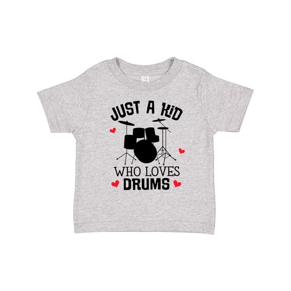 Inktastic Future Drummer Kid Loves Drums Boys or Girls Toddler T-Shirt