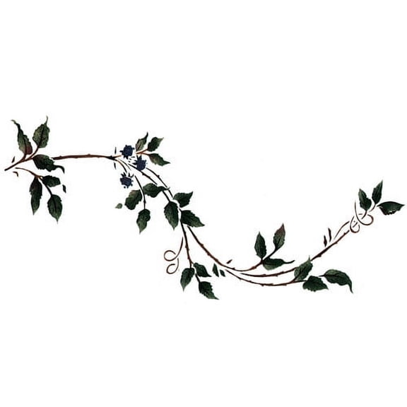 Blackberry Vine C Wall Stencil - DEE606C by DeeSigns