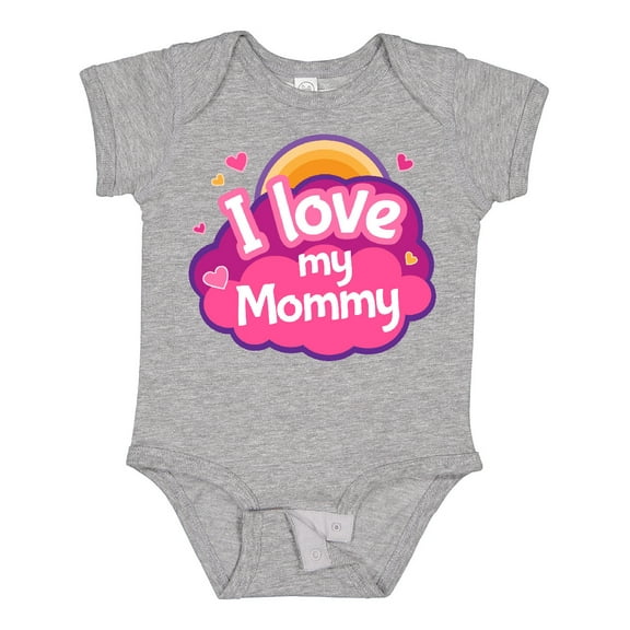 Inktastic I Love My Mommy Girls Girls Baby Bodysuit
