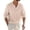 Beige&18^0126M, variant on Fabrcox Linen Polo Shirts for Men Lapel Button Up Long Sleeve Shirt for Men Travel Summer Men Beach Shirts with Pocket White XL