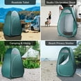 thumbnail image 3 of Zimtown Shower Tent Portable Pop up Camping Fishing Bathing Shower Toilet Changing Tent Room Army Green, 3 of 8