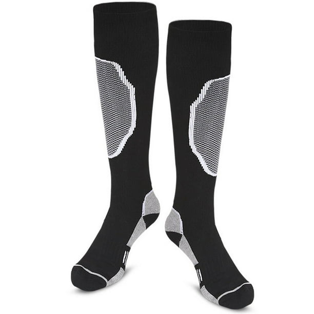 Chaussettes de ski pour hommes chaussettes de snowboard en coton  antidérapantes épaissies chaussettes de sport hautes au genou 