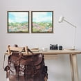 thumbnail image 3 of Stupell Industries Abstract Cottage Meadow Landscape Painting Brown Floater Framed Canvas Art Print Wall Art, 18 x 18, Set of 2, 3 of 10