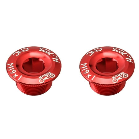 

Guichaokj 2Pcs Portable Crank Cover Screws Aluminum Alloy Fixing Bolts Bike Accessories