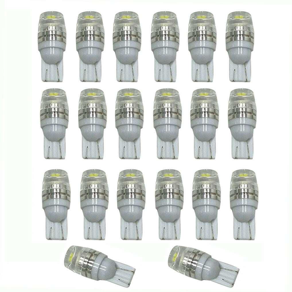 20pcs 6000K White T10 1W 2323 Wedge LED Car Lights Bulb for Car,Car