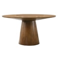 thumbnail image 3 of Terra Walnut Wood Pedestal Dining Table, 3 of 3