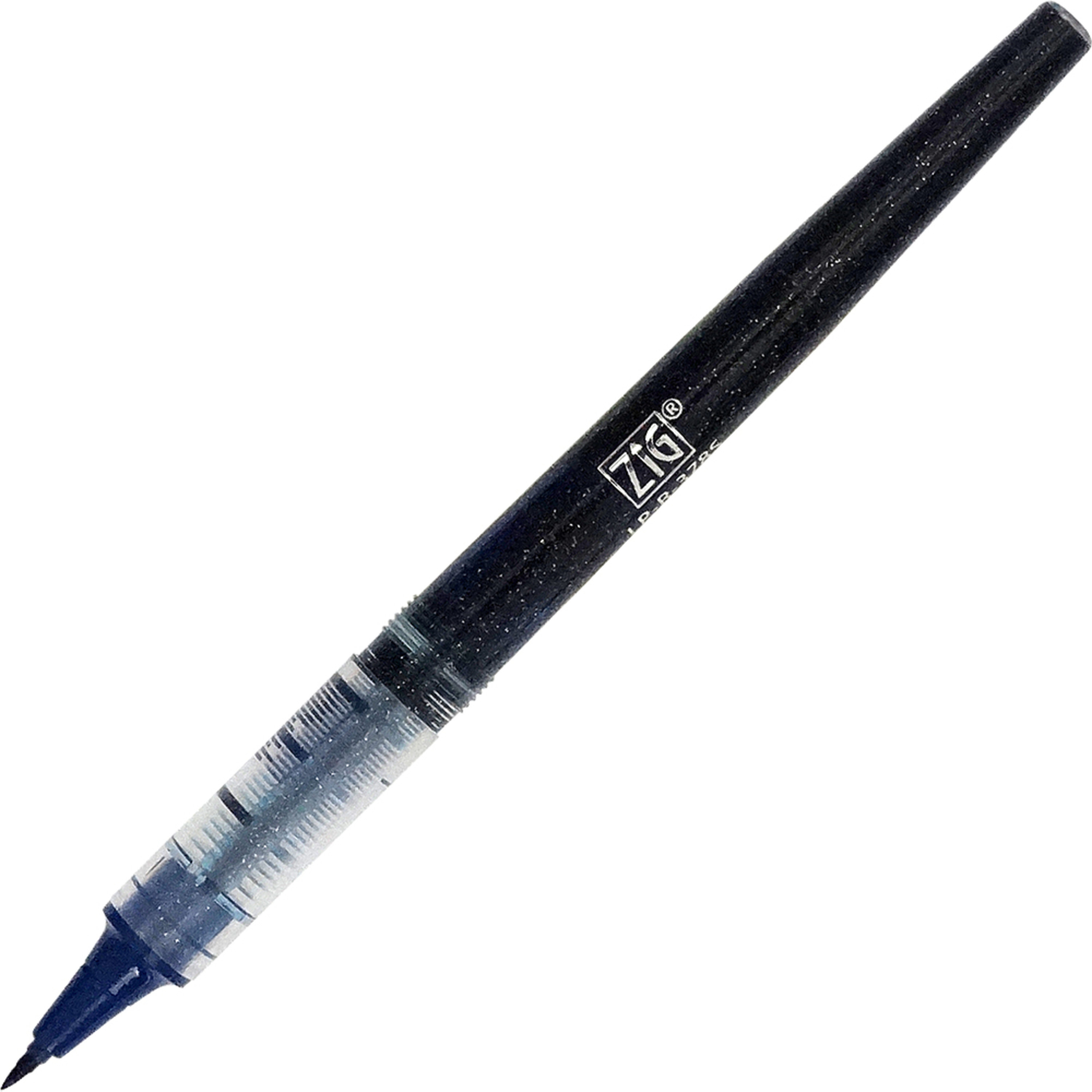 Kuretake Zig Cocoiro Letter Pen Brush Tip Refill, .3mm, Blue Black