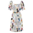 thumbnail image 6 of R hex fabric (small hexes) Sleeveless Dress women clothes women dresses Long dress woman, 6 of 7