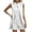 White, variant on Rompers for Women Sleeveless High Neck Mini Romper Dresses Split Front Tunic Overlay Short Jumpsuits Elegant formal office Outfits White