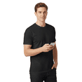 thumbnail image 5 of Hanes Essential T-Shirt for Men, 100% Cotton, Everyday Wear, Classic Fit, (Black, Pack of 6, L), 5 of 5