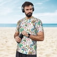 thumbnail image 4 of Wukai Fairy Flower Print Men's Short-Sleeved Mesh T-Shirt,Quick-Dry Short Sleeve Workout T-Shirt-Medium, 4 of 8