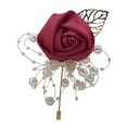 thumbnail image 4 of Ramo de novia para novio, para hombre y mujer, con rosas artificiales, para boda. rojo, 4 of 6