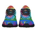 thumbnail image 5 of Be Kind Hippie Peace Sign Sunflower LGBT Shoes Sneakers Black Size 8, 5 of 7