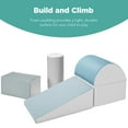 thumbnail image 2 of Best Choice Products 5-Piece Kids Climb & Crawl Soft Foam Block Playset Structures for Child Development - Blue, 2 of 7
