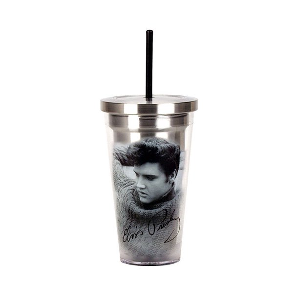 Novelty Drinkware Spoontiques Elvis Presey Legend 16oz Stainless Steel