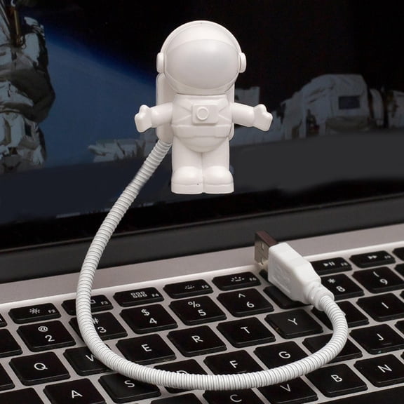 CHICHUMID USB LED Night Light, White Plastic, Novelty Gift for Computer Use