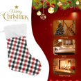 thumbnail image 3 of Coolnut Black Red Checked Christmas Stockings, Personalized Large Christmas Stocking, Cute Snowflake Stockings 18" Xmas Stocking for Xmas Decorations Xmas Gifts, 3 of 7