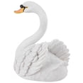 thumbnail image 3 of Resin Swan Decor,Resin Simulation Floating White Swan Figurine Decor Garden Ornament Power Packed Performance, 3 of 6