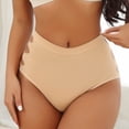 thumbnail image 4 of High Waisted Bikini Bottoms for Women Tummy Control Retro Full Coverage Strappy Bathing Suit Bottoms Cut Out Panties Solid Tummy Control Stretchy Brief Underwear, 4 of 5