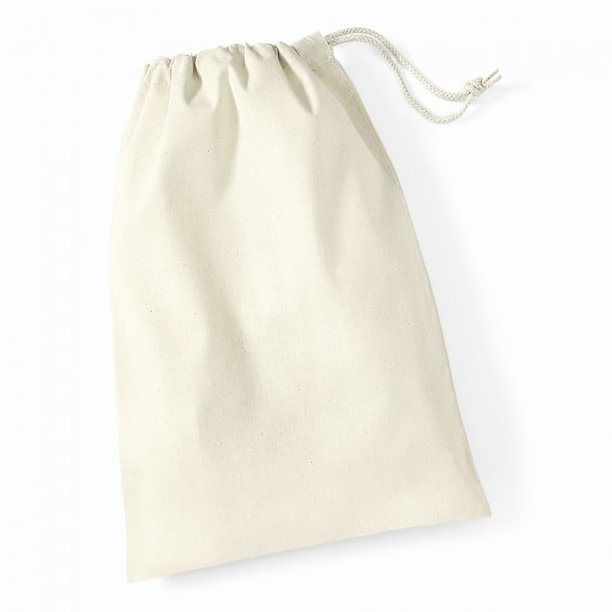 Westford Mill - Bolsa de algodón con cuerda - desde 0.25 hasta 38litros (Natural)