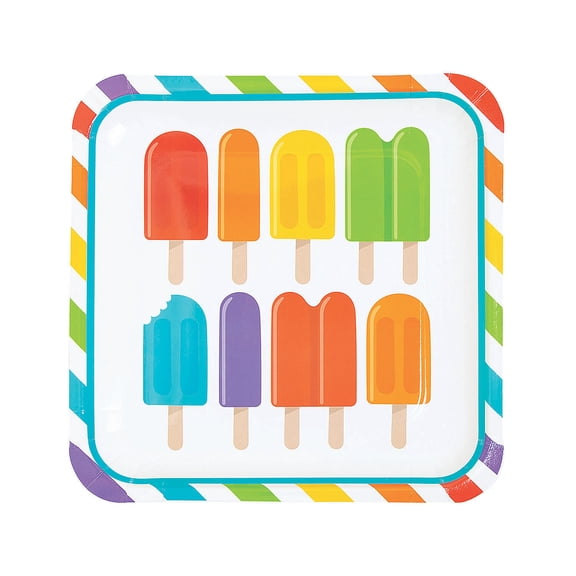 Popsicle Party Dinner Plate - Party Supplies - 8 Pieces