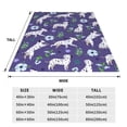 thumbnail image 3 of Fuzoiu Cute Dog Print Ultra-Soft Micro Fleece Blanket,All Seasons Flannel Throw, Lightweight Blanket for Bed, Sofa, Couch, Movie Night, Camping, and Travel-40"x30", 3 of 7