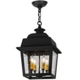 thumbnail image 2 of Meyda 139539 12 in. Square Stockwell Hanging Lantern Pendant, Wrought Iron Spectrum Clear Seedy, 2 of 5