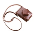 thumbnail image 4 of Bolsa de transporte para cámara con correa ajustable, resistente a arañazos, para viajes, cámara sencilla Marrón, 4 of 9