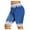 Blue, variant on Womens Shorts Stretchy Yoga Bike Workout Capris Compression Leggings Pants Summer Casual Beach Shorts S-3XL