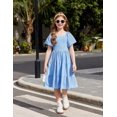 thumbnail image 3 of Vestido Arshiner para niña adolescente, azul, pascua, verano, 9 a 10 años, 3 of 5