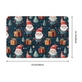 thumbnail image 3 of Fotbe Extra Durable Door Mat - Dirt Trapping Outdoor Welcome Mats - Non-Slip Outdoor Door Mats - Low Profile Front Door Mat - Indoor (16" x 24", Cute Santa Claus Gift ), 3 of 8