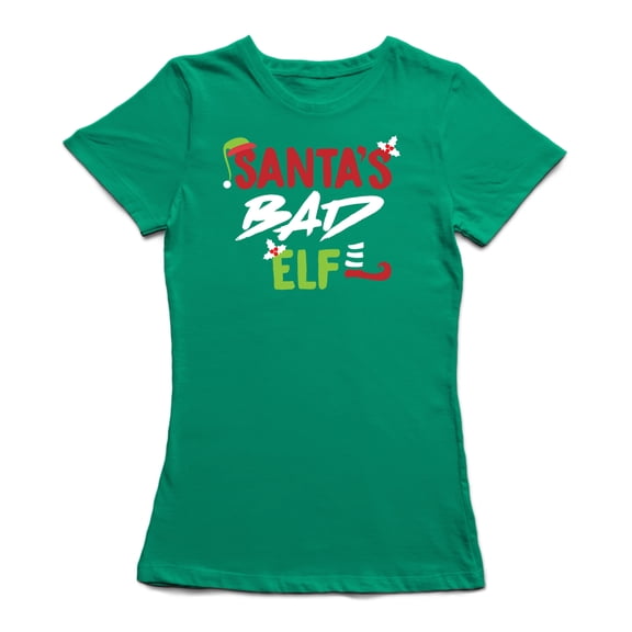 Santa's Bad Elf Christmas Design Women's T-shirt