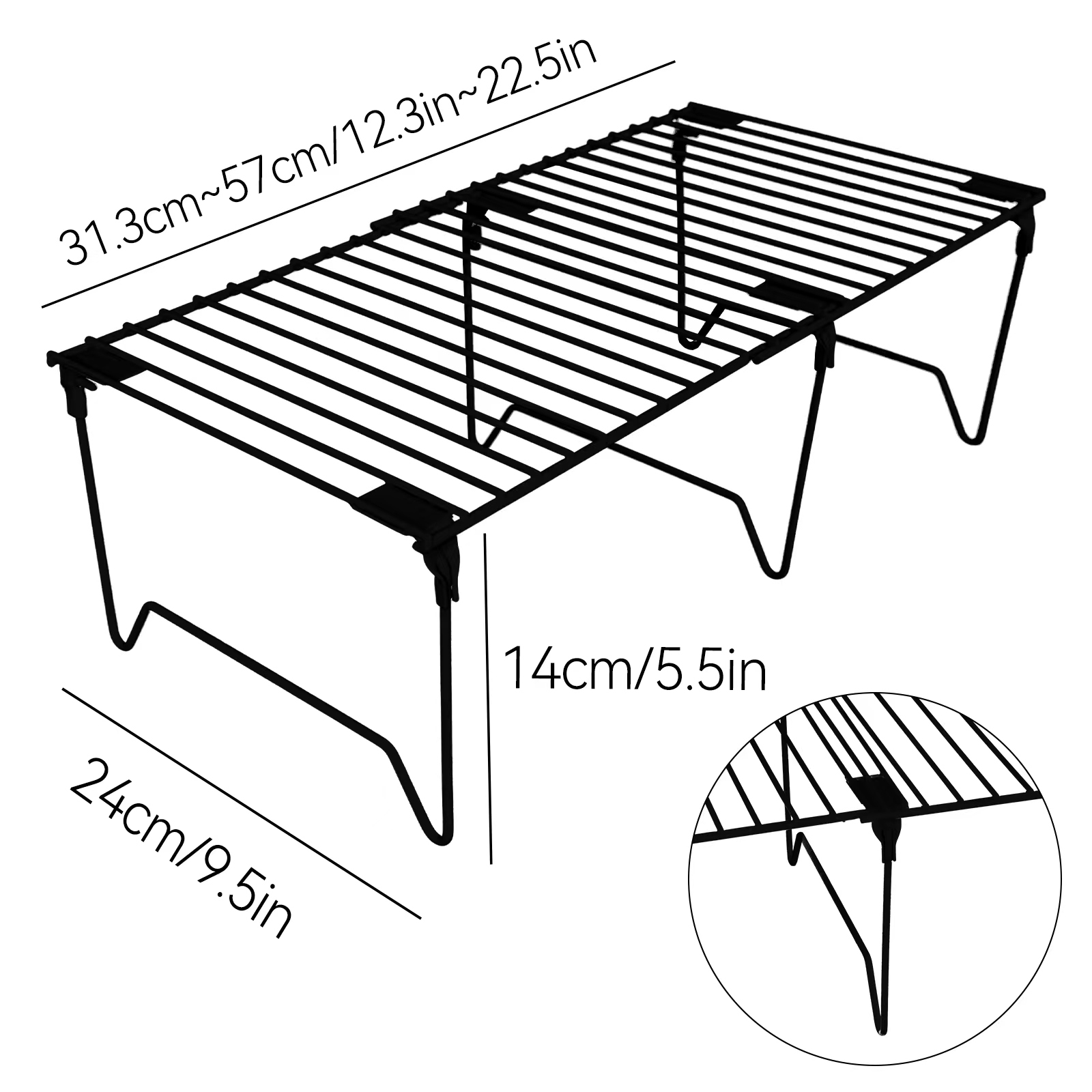 1/2-Piece Set freezer shelf,Stackable Cabinet Organizer Shelves,Foldable Pantry Shelf,Plate, Dish,Rustproof Metal Storage Organizer