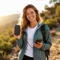 thumbnail image 6 of 3C Certified Solar Charging Power Bank, Large Capacity Battery with Built-In Cable, Compact Portable Mobile Power Supply for Outdoor Camping, Travel Emergency and Daily Phone Charging, 6 of 7